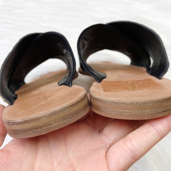 New DVF Bailie Suede Leather Leopard Slide Sandals - Picture 5 of 13